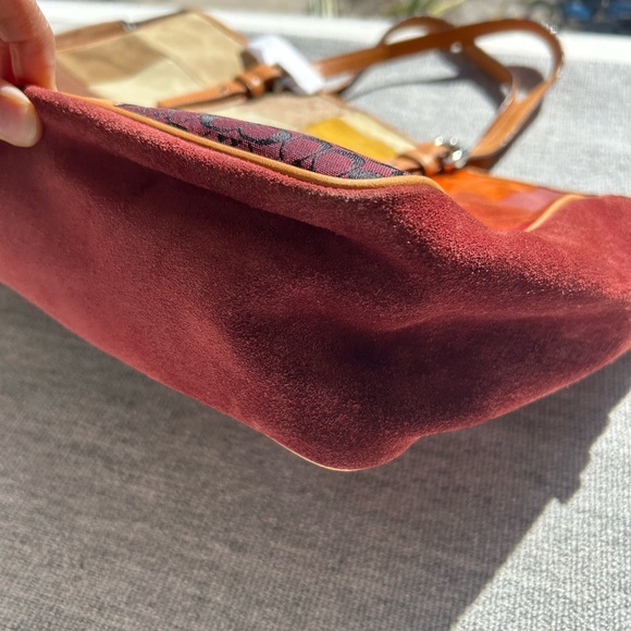 Coach Patchwork Tote in Earthy Tones - Picture 9 of 11